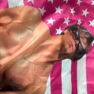 Amazon Pink and White Stars Scarf